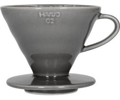 Hario V60 Dripper 02 keramikinis kavos filtras, pilkas