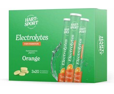 Hart-Sport Electrolytes Poretabletti, appelsiini, 3 x 20 tbl