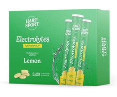 Hart-Sport Electrolytes Poretabletti, sitruuna, 3 x 20 tbl
