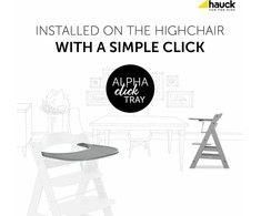 Hauck Alpha Click Tray stalas Alpha ir Beta kėdėms
