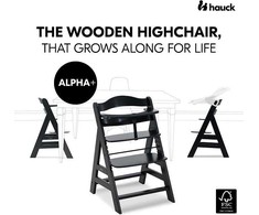 Hauck maitinimo kėdutė Alpha+, BlackNew