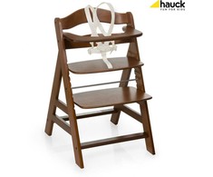 Hauck Alpha +B medinė maitinimo kėdutė, reguliuojama, tvirta galvos juosta