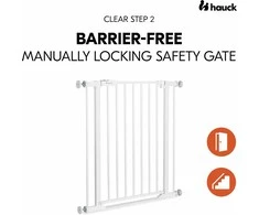 Hauck Clear Step 2 -turvaportti, 75 - 80 cm, valkoinen