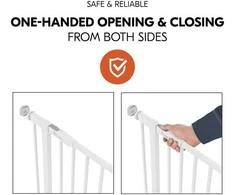 HAUCK apsauginių vartelių rinkinys su 9 cm prailginimu Open N Stop 2 , baltos spalvos, 597590