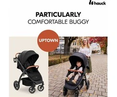 Hauck Uptown Juodas vežimėlis, Melange-Juodas