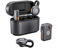 Hollyland LARK M2S Mini Combo Wireless Lavalier Microphone Mini Combo (Space Gray)