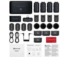 „Hollyland LARK MAX 2 Combo“ 4 asmenų versija su kamera ir imtuvu bei USB-C mikrofono imtuvu