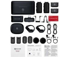 Hollyland LARK MAX 2 Ultimate Combo OWS monitorikuulokkeella + Camera RX + USB-C RX mikrofonijärjestelmä