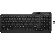 HP 475 dviejų režimų belaidė klaviatūra, pilno dydžio (100 %), belaidė, RF belaidė + „Bluetooth“, membraninė, juoda