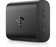 HP 65 W USB-C dviejų prievadų (45 W + 20 W) GaN kintamosios srovės maitinimo adapteris Kelioninis nešiojamojo kompiuterio įkroviklis / tinka ProBook 440 450 445 455, EliteBook 630 640 650 660 645 655 665 830 840 5 458 8 5 8 865, x360 1040 G6 G7 G8 G9 G10 G11, laumžirgis