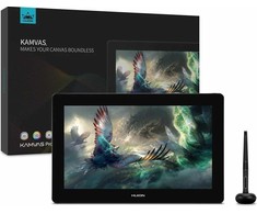 Grafikas planšetinis kompiuteris „Huion Kamvas Pro 16 4K Plus Gray“.