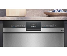Indaplovė Siemens SN45ZS08CE iQ500 astianpesukone, harjattu teräs