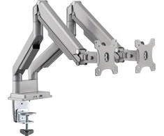 „InLine®“ stalinis laikiklis su keltuvu ir USB 3.0, kilnojamas, dviem ekranams iki 81 cm (32 colių) maks. 9kg