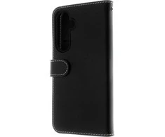 Insmat Exclusive Flip Case piniginės dėklas, Samsung Galaxy S23 FE, juodas