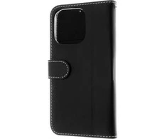 Insmat Exclusive Flip Case piniginės dėklas, Apple iPhone 16 Pro, juodas