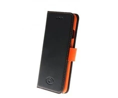 „Insmat Exclusive Flip Case“ piniginės dėklas, skirtas iPhone 6 / 6s / 7/8 / SE juodas / oranžinis