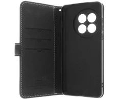 Dėklas Insmat Flip Case -lompakkokotelo, OnePlus 13R, musta