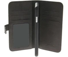 Insmat Flip Case piniginės dėklas, skirtas iPhone 6 / 6s / 7/8 / SE, juodas