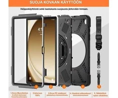 Insmat Ruggered Armor -kovatekoinen suojakotelo, Samsung Galaxy Tab A9