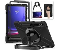 Insmat Ruggered Armor -kovatekoinen suojakotelo, Samsung Galaxy Tab S9 FE:lle