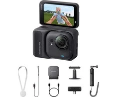 Insta360 GO Ultra Creator rinkinys (vidurnakčio juoda) – 53 g sportinė kamera
