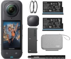„Insta360 X5“ rinkinys veiksmo ir sporto kamerai, 72 MP, 8K „Ultra HD“, 25,4 / 1,28 mm (1 / 1,28 colio), „Wi-Fi“, 200 g