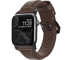 Nomad Išmaniojo laikrodžio Apple odinis dirželis, Rudos spalvos, 42/44mm
