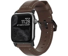 Nomad Išmaniojo laikrodžio Apple odinis dirželis, Rudos spalvos, 42/44mm