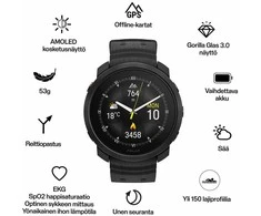 Išmanusis laikrodis Polar Vantage M3. Juodos spalvos
