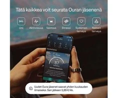 Išmanusis žiedas Oura Ring 4 | 9 dydžio, tamsiai pilkos spalvos