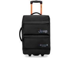 Kelioninis Delsey Jeep JS006B vežimėlio tipo lagaminas, 55 cm, juodas