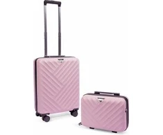 Kelioninis Feru Malibu 55 cm -matkalaukku ja pikkulaukku, liila