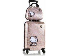 Kelioninis Heys Hello Kitty -lasten matkalaukkusetti, ruusukulta