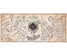 Harry Potter Haris Poteris – žaidimų/stalo kilimėlis XXL Huncwot žemėlapis (80 x 35 cm)