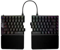 Klaviatūra ASUS ROG Falcata, 75%, Laidinis ir belaidis, USB + RF belaidis + „Bluetooth“, Magnetinis-mechaninis rakto jungiklis, RGB LED, Juoda