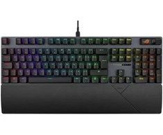 Klaviatūra ASUS ROG Strix Scope II X, Full-size (100%), su laidu, USB, Mechaninė, RGB LED, Juodas