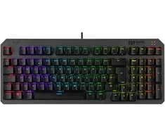 Klaviatūra ASUS TUF Gaming K3 Gen II, su laidu, USB, Opto-mechaninė key switch, QWERTY, RGB LED, Juodas