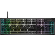 Corsair Klaviatūra | K55 CORE RGB | Klaviatūra žaidimams | su laidu | Nordic | Juodas | USB Type-A | Rubber Dome