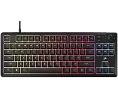 Corsair Microsystems Corsair K55 CORE TKL RGB Klaviatūra žaidimams Juodas