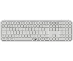 Klaviatūra Keychron B6 Pro Ultra-Slim Wireless Tri-Mode Ivory Baltas