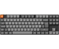 Klaviatūra Keychron K1 Max, laidinis ir belaidis, USB + RF belaidis + „Bluetooth“, mechaninis, QWERTY, RGB LED, juodas