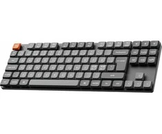 Klaviatūra Keychron K1 Max, laidinis ir belaidis, USB + RF belaidis + „Bluetooth“, mechaninis, QWERTY, RGB LED, juodas