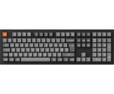 Klaviatūra Keychron K10 Max, su laidu &amp; Wireless, USB + RF belaidė + Bluetooth, Mechaninė, QWERTY, RGB LED, Juodas