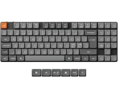 Klaviatūra Keychron K13 MAX belaidis trijų režimų karštojo keitimo QMK/VIA Gateron žemo profilio rudas