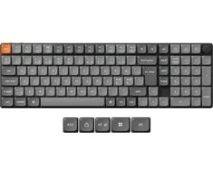 Klaviatūra Keychron K17 MAX Wireless TriMode Hot Swap QMK/VIA Gateron Low Profile Brown