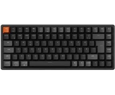 Klaviatūra Keychron K2 Version 3, 75%, su laidu &amp; Wireless, USB + RF belaidė + Bluetooth, Magnetic-mechaninė key switch, RGB LED, Juodas, Carbon