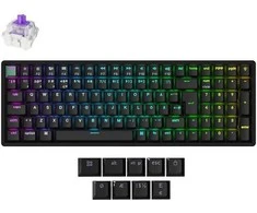 Klaviatūra Keychron K4 HE langaton näppäimistö, Violetinė Magnetic kytkimet