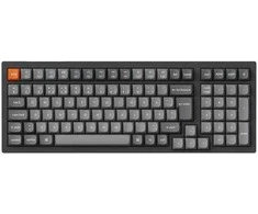 Klaviatūra Keychron K4 MAX belaidis trijų režimų karštojo keitimo QMK/VIA Keychron itin rudas