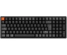 Klaviatūra Keychron K4 QMK, 96%, su laidu &amp; Wireless, USB + RF belaidė + Bluetooth, Magnetic-mechaninė key switch, RGB LED, Juodas