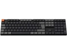 Klaviatūra Keychron K5v2 RGB aliuminio karšto keitimo QMK Keychron žemo profilio 2.0 rudas